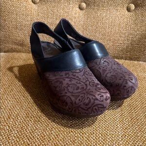 Dansko sling backs floral design